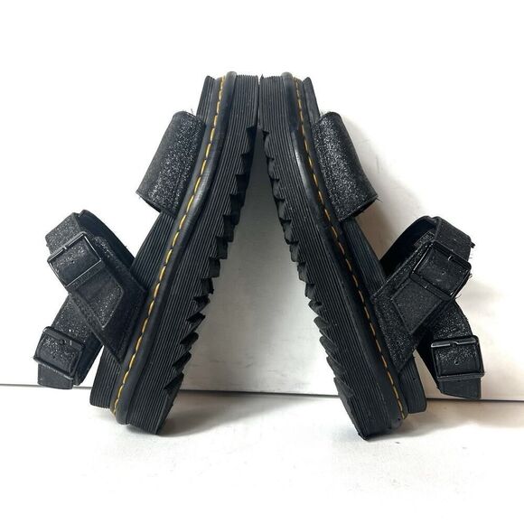 Dr. Martens Womens Voss GLTR Black Chunky Open Toe Buckle Sandals Size 9 Leather - Picture 5 of 12